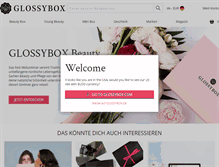 Tablet Screenshot of glossybox.de