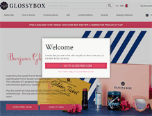 Tablet Screenshot of glossybox.co.uk