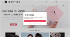 Desktop Screenshot of glossybox.fr