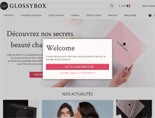 Tablet Screenshot of glossybox.fr