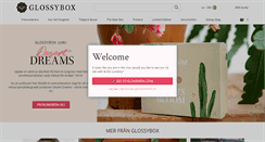 Desktop Screenshot of glossybox.se