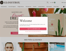 Tablet Screenshot of glossybox.se