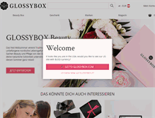 Tablet Screenshot of glossybox.at